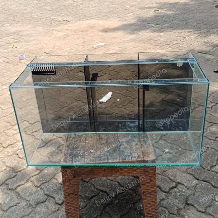 Jual AQUARIUM KACA FILTER BELAKANG UKURAN 80x40x40cm KACA 8/5mm ...