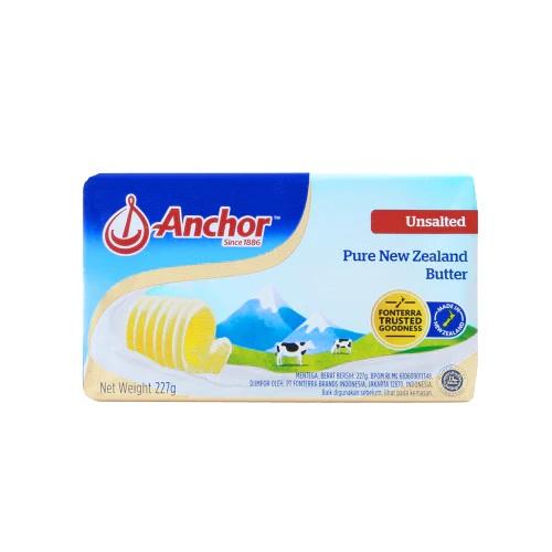 Gambar MENTEGA TAWAR ANCHOR BUTTER UNSALTED 227GR PATS - UNSALTED dari LATTEBLESS undefined Tokopedia