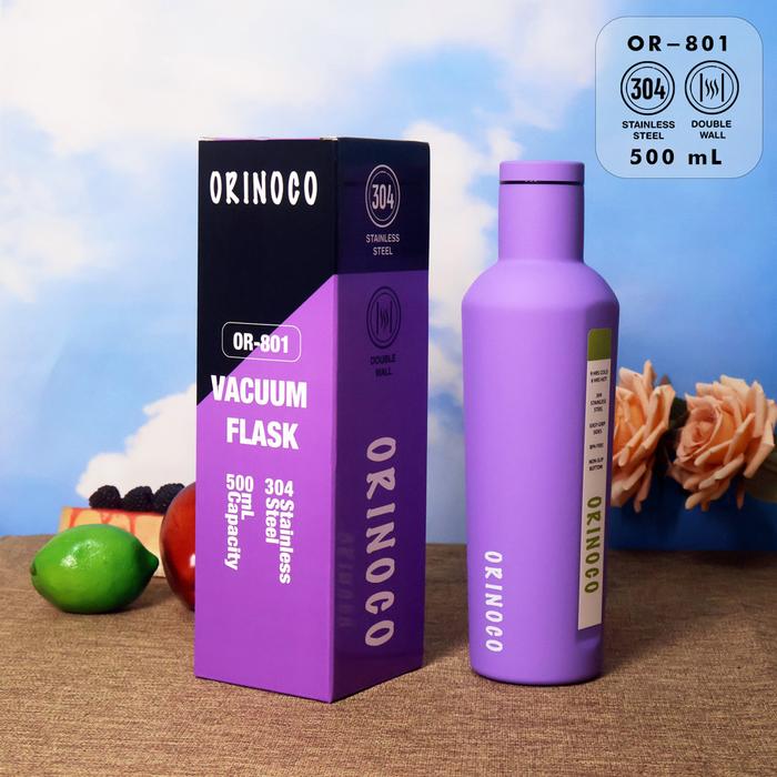 Gambar Botol Minum Trendy 2 Tone Tumbler Flask 500 ML HR-555 X Ergonomic Easy - Purple dari Ollahomeliving undefined Tokopedia