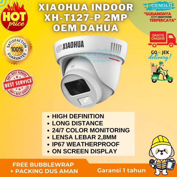 Gambar Techma Kamera CCTV Indoor Full Color TCM A5621FC 2MP Colorvu Camera - XIAOHUA COLORVU dari Cengli Store undefined Tokopedia