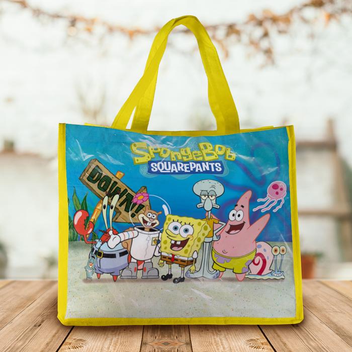 Gambar Tas Souvenir Ulang Tahun Spongebob/Landscape READY STOCK - SPONGEBOB dari Souvenirsemesta undefined Tokopedia