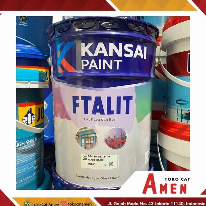 Gambar Kansai Ftalit Gloss 20Kg / Cat Kayu Dan Besi Gratis Ongkir - Putih dari Lembar Berwarna undefined Tokopedia