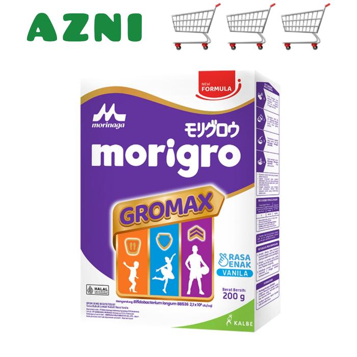 Gambar morinaga Morigro Gromax 1-12 Tahun Vanila 200 g - Susu Bubuk Pertumbuh dari Azni Supermarket Pekanbaru Riau undefined Tokopedia