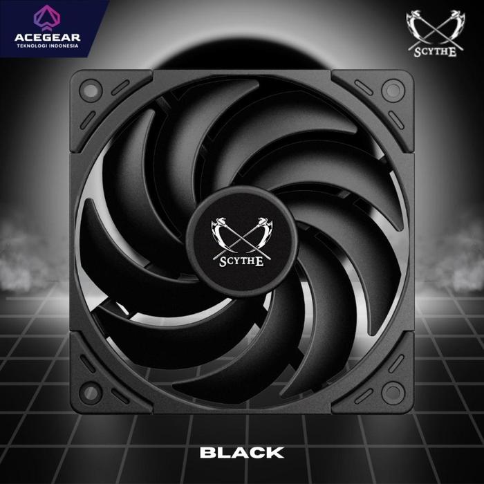 Gambar SCYTHE WONDER SNAIL 120 PWM | Case Fan 12CM 4-Pin 2400RPM - Black dari Lezz Computech undefined Tokopedia