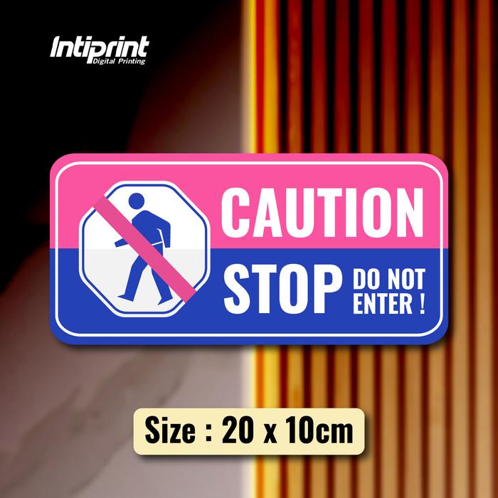 Gambar Acrylic Sign Board UV Print / Akrilik Papan Nama Tanda Ruangan Custom - Do Not Enter 1 dari Inti Print undefined Tokopedia