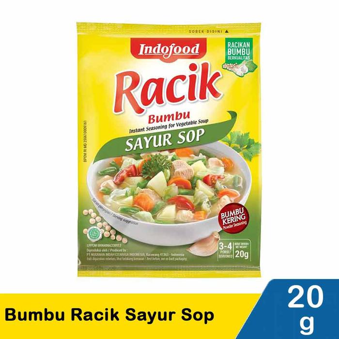 Gambar bumbu racik indofood tempe ayam ikan nasi mie Goreng,tumis,lodeh,sop - Sayur SOP dari YukBeli Toserba undefined Tokopedia