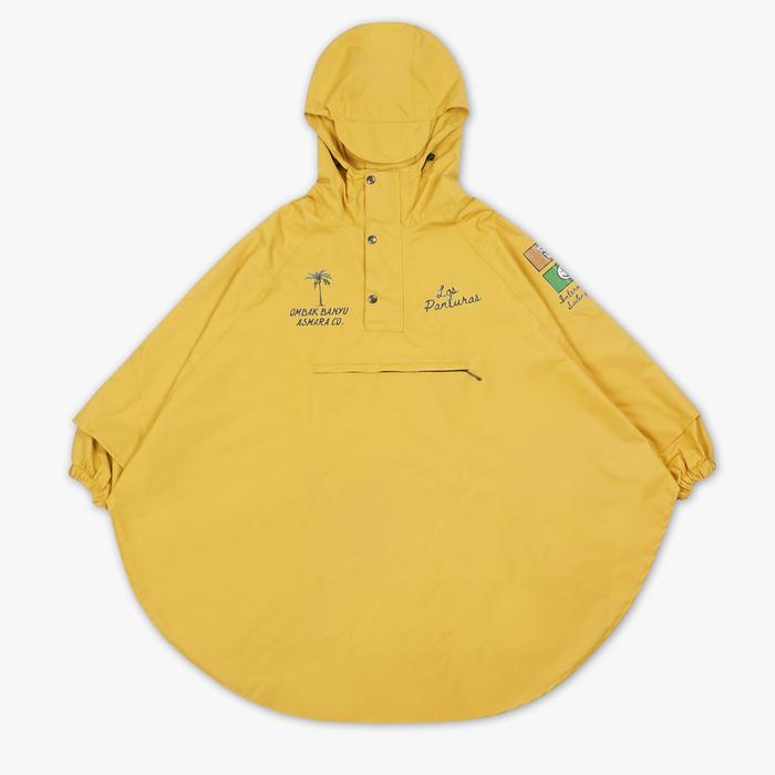 Gambar THE PANTURAS X AME OMBAK PONCHO - MUSTARD dari Los Panturas Mart undefined Tokopedia