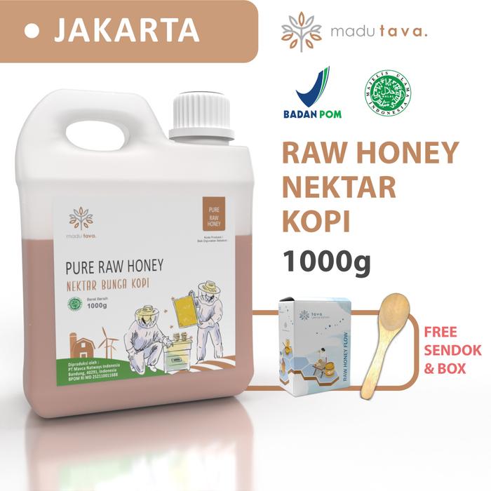 Gambar Madu Murni Asli Tava Nektar 1kg & 600gr 100% Pure Raw Honey Alami - Kopi, 600 gr dari Madu Tava Jakarta Official undefined Tokopedia