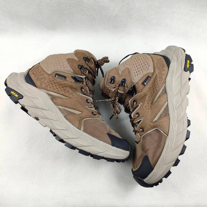 Gambar HOKA Anapace Brown Hiking Soes 100% Original - 40 dari RCG Audio undefined Tokopedia