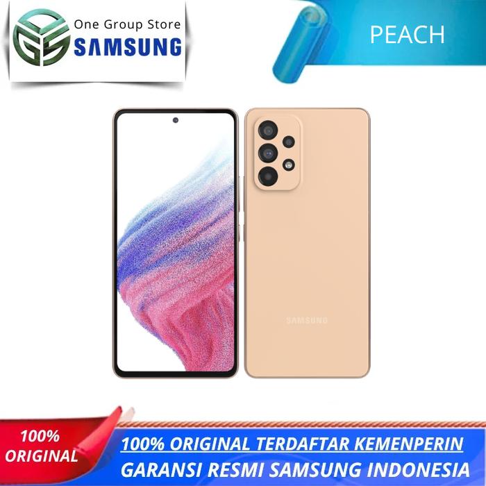 Gambar SAMSUNG GALAXY A53 (5G) 8/256GB GARANSI RESMI SEIN INDONESIA - PEACH dari One Group Store undefined Tokopedia