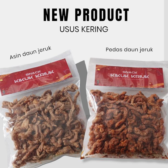 Gambar USUS CRISPY DAUN JERUK ASIN DAN PEDAS - Pedas Daunjeruk dari Kikuk kriuk snack undefined Tokopedia