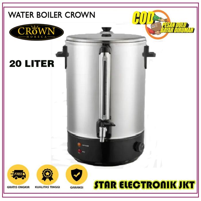 Gambar CROWN  Water Boiler Thermos Pemanas Air 10/20/30/40 Liter - 20 Liter dari STAR ELECTRONIK JAKARTA undefined Tokopedia