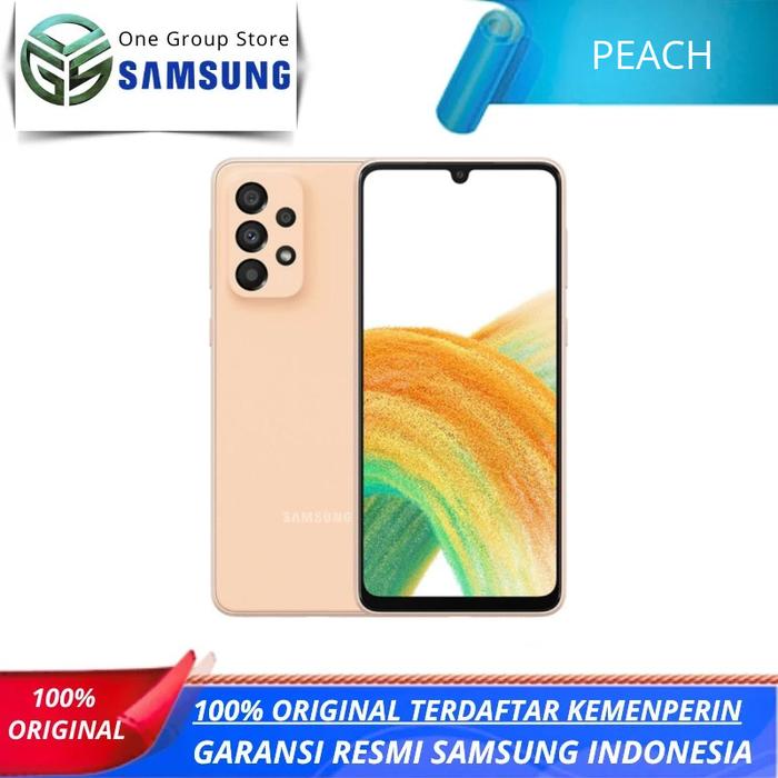Gambar SAMSUNG GALAXY A33 5G 8/256GB GARANSI RESMI SEIN INDONESIA - Peach dari One Group Store undefined Tokopedia