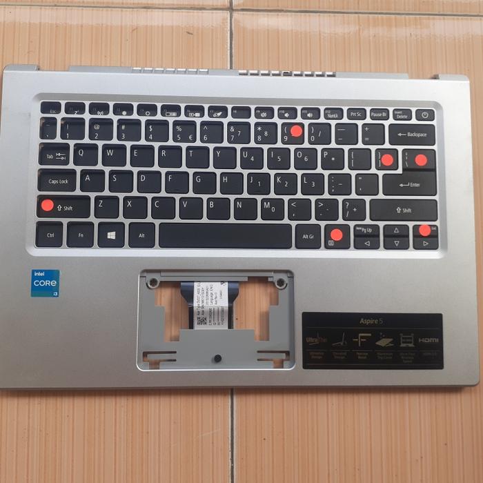 Poggiapolsi Con Tastiera Acer Aspire A514-53 Argento - Ricambio Originale 6B.HUPN8.022 - Foto 5