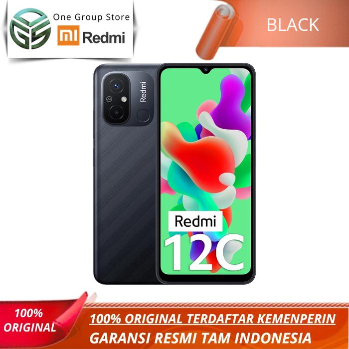 Gambar XIAOMI REDMI 12C 4/128GB GARANSI RESMI TAM INDONESIA - Hitam dari One Group Store undefined Tokopedia