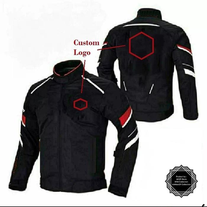 Jual jaket bikers touring motor pria safety ridding model simpel