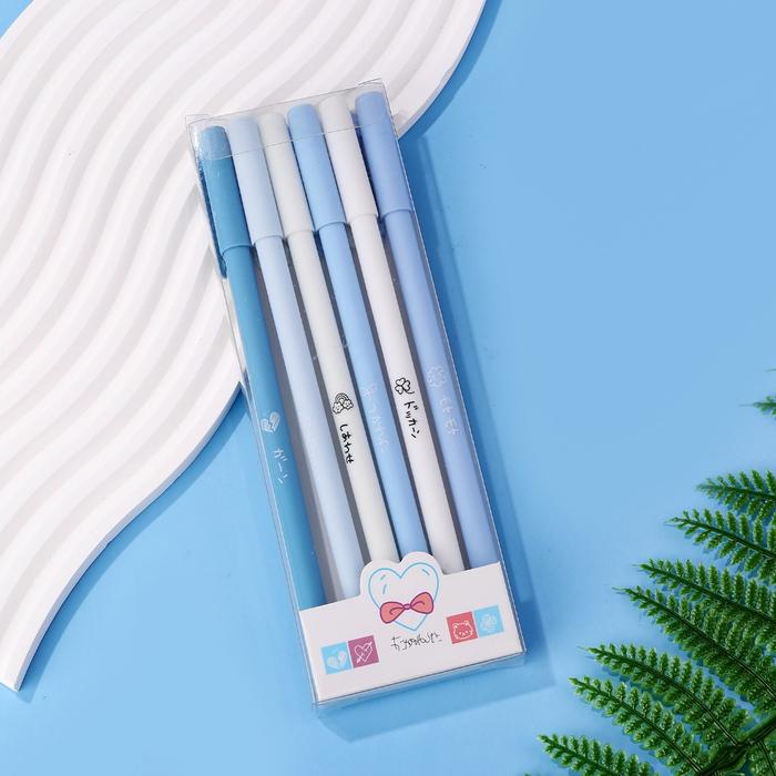 Gambar GGT Pulpen Gel Macaron Isi 6 Pcs Pen Gel Aesthetic Pulpen Tulis 0.5mm - Biru dari Gudang Grosir Terlengkap undefined Tokopedia