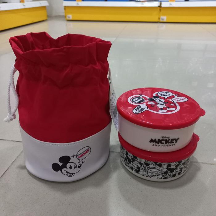 Gambar Lunch Box 2 IN 1 - Kotak Makan Bekal - Winnie The Pooh - Mickey Mouse - Mickey Mouse dari Laven Store Jambi undefined Tokopedia
