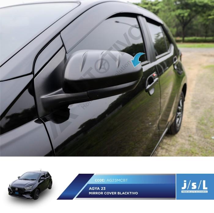 Gambar Mirror Cover Blacktivo Agya Ayla 2023 2024 JSL Cover Spion Blackdoff dari OTO aksesoris undefined Tokopedia