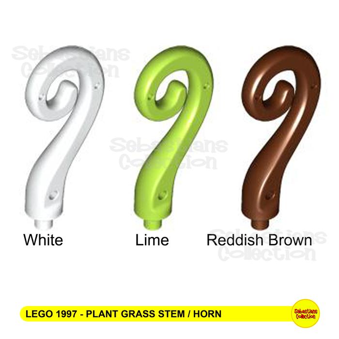 Gambar LEGO 1997 - PLANT GRASS STEM / HORN - White dari Sebastians Collection undefined Tokopedia