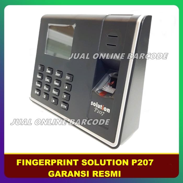 Gambar Mesin Absen Fingerprint Solution P207 / ABSENSI SOLUTION P208 RESMI - SOLUTION P207 dari JUAL ONLINE BARCODE undefined Tokopedia