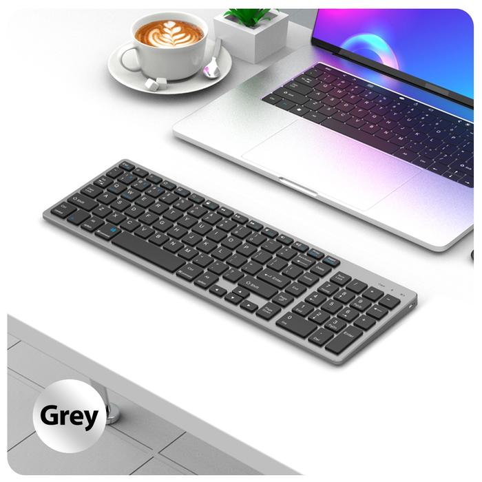 Gambar GOOJODOQ Office-use Bluetooth Wireless Keyboard w/ Numpad for PC iPad - Keyboard Only dari Goojodoq Professionals undefined Tokopedia