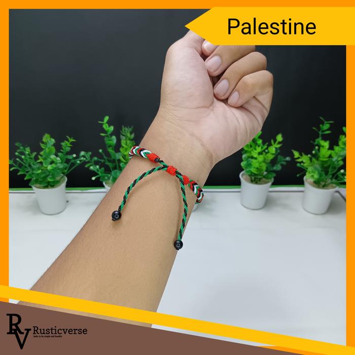 Gambar Gelang Palestine | Gelang Palestina - Hitam dari Rusticverse undefined Tokopedia