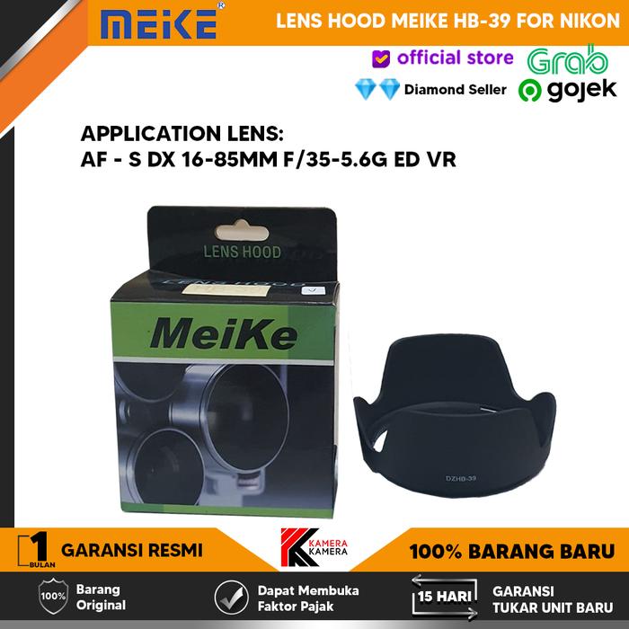 Jual LENS HOOD MEIKE HB-39 FOR NIKON Kota Administrasi Jakarta