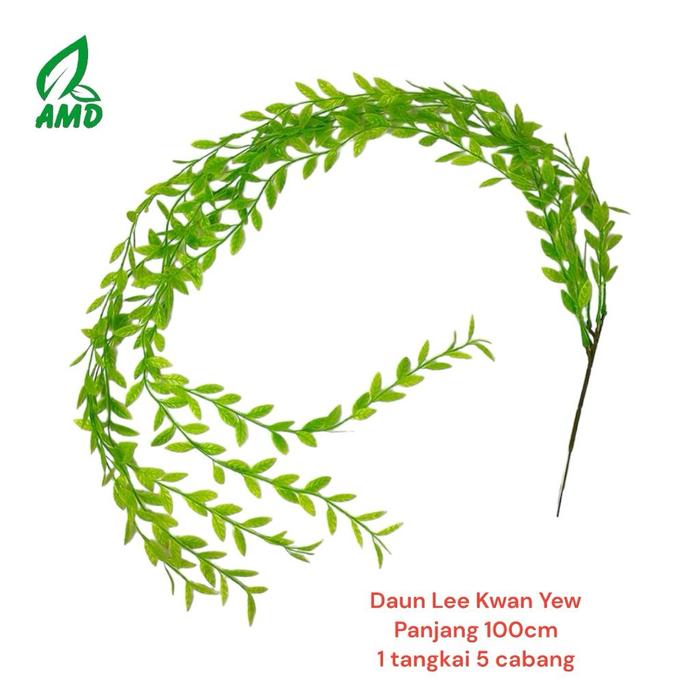 Gambar Daun Artificial Lee Kwan Yew Sintetis Premium - Hijau Muda dari AMD Grass Bali undefined Tokopedia