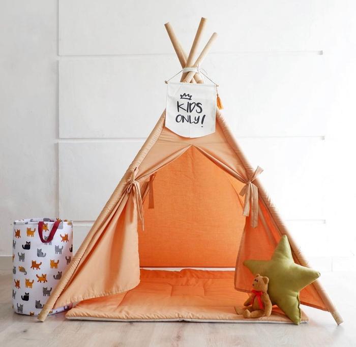 Gambar Tenda teepee TANPA TIANG / Cover teepee tent (Tenda mainan anak) dari Stilokiddo undefined Tokopedia