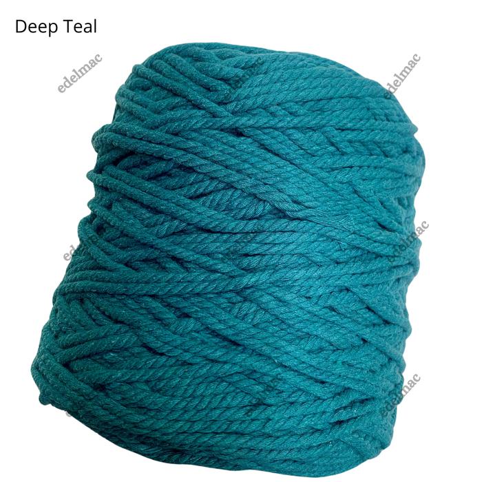Gambar Tali katun macrame pink twist 4mm premium - Deep Teal dari edelmac undefined Tokopedia