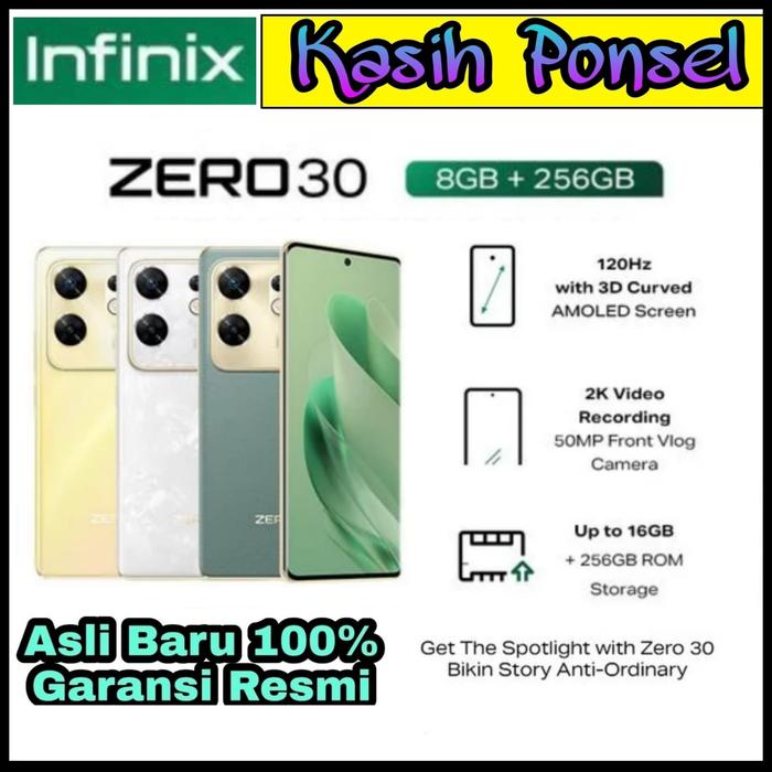 Gambar Infinix Zero 30 4G Ram 8/256 Gb Garansi Resmi 1 Tahun - Sunset Gold dari Kasih Ponsel Shop undefined Tokopedia