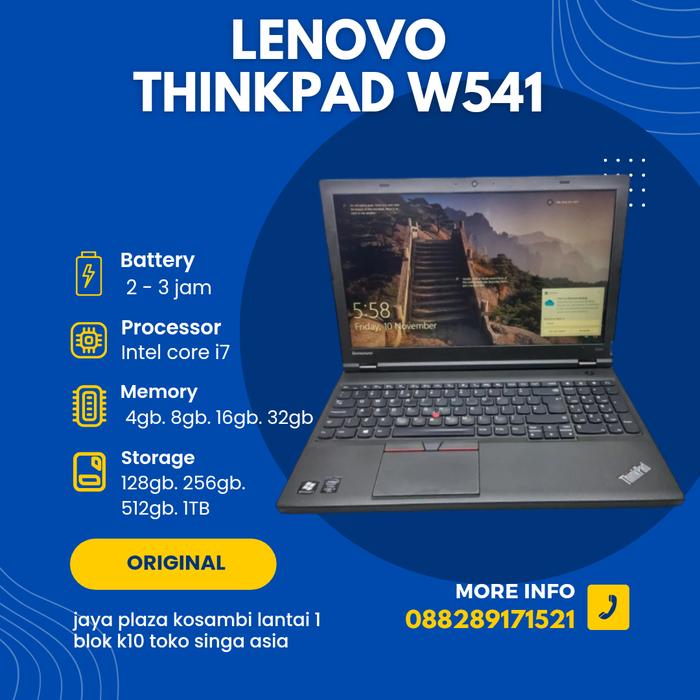 Lenovo ThinkPad W541 フルHD(1920x1080) 高速Core i7-4710MQ/メモリ