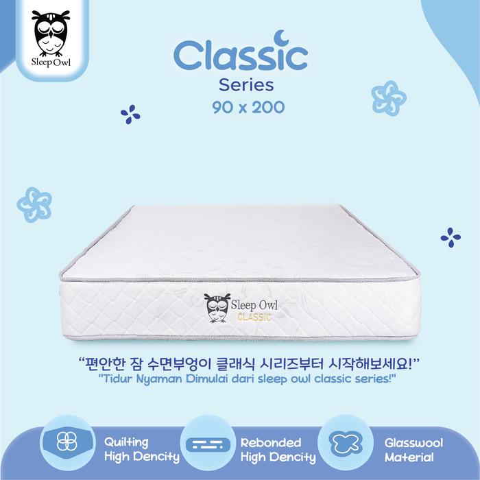 Gambar SLEEP OWL SPRINGBED  Spring Bed Matras Classic 90 x 200 Full Set - Matras Only, 90 - Brown dari Sleep Owl Springbed undefined Tokopedia