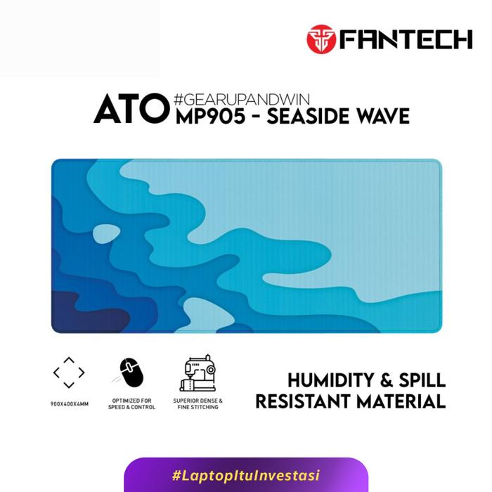 Gambar Fantech ATO MP905 Vibe | Waterproof Japanese Deskmat XL - 90cm x 40cm - Seaside Wave dari KLA Komputer Yogyakarta undefined Tokopedia