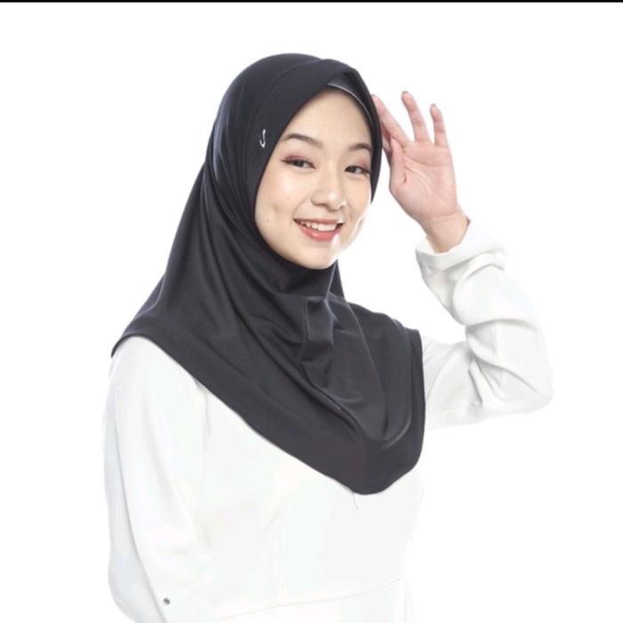 Gambar BERGO HAMIDAH SPORT (ORI) HIJAB OLAH RAGA/PET BORDIL/ JERSY SIZE S - BLACK dari Arshila Hijab undefined Tokopedia