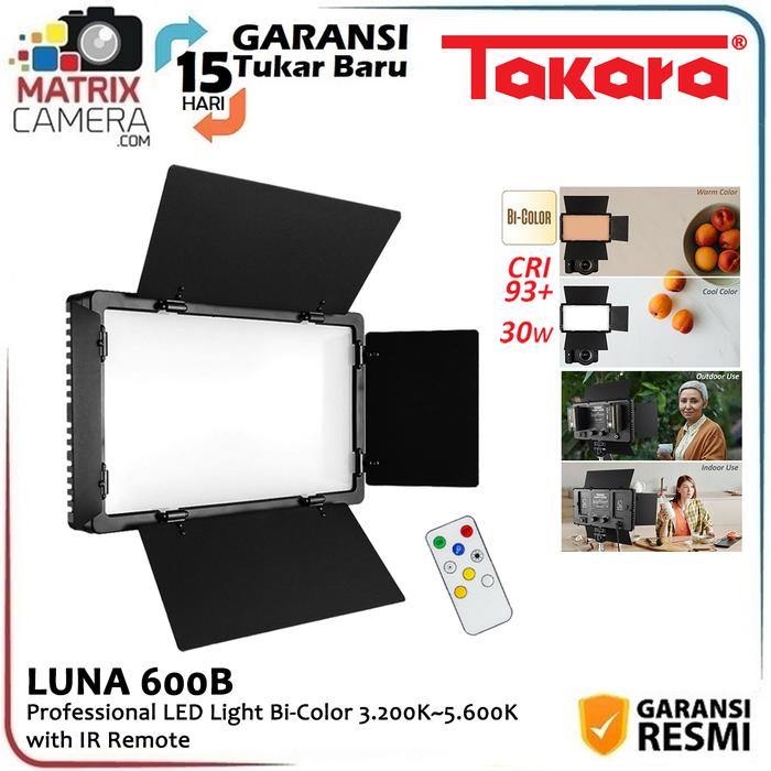 Gambar Takara LUNA 600B Bi-Color Video Studio LED Light - LED ONLY dari Matrix Camera_NEW undefined Tokopedia