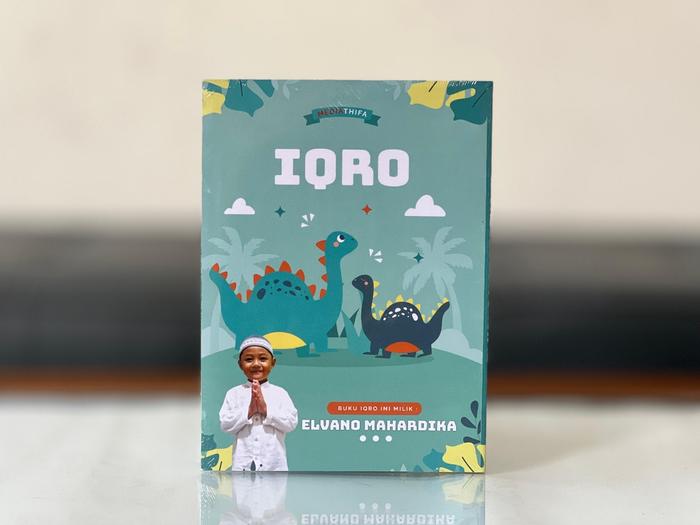 Gambar Iqro Custom Nama Dan Foto | Iqro BESAR HVS AMM | Iqro Anak Hadiah Anak - dinosaurus ijo dari karmedia baru Kota Bekasi Tokopedia