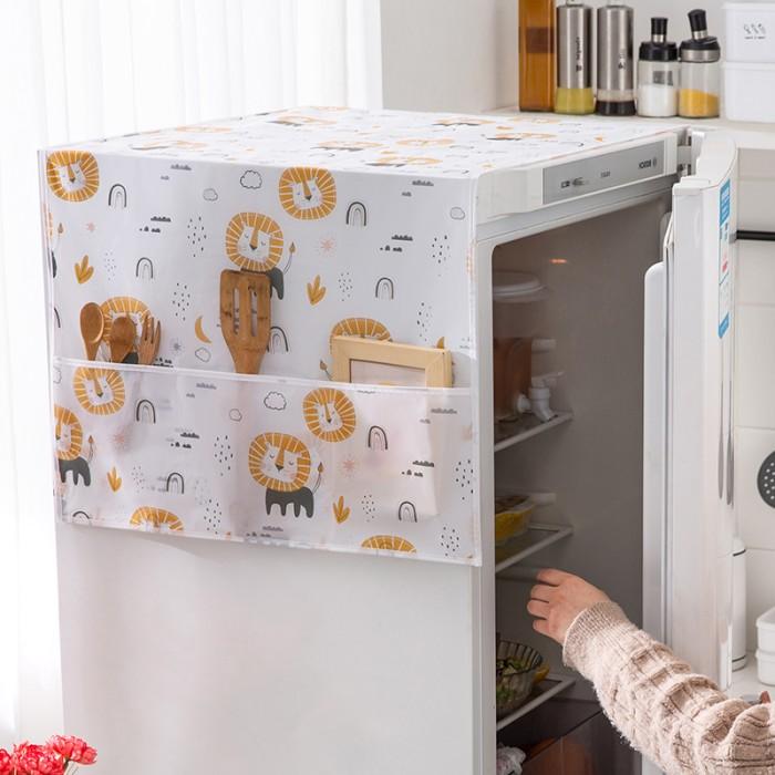 Gambar Sarung Kulkas Motif - Cover Kulkas Waterproof - Singa dari Aurel Babyshop undefined Tokopedia