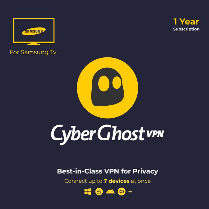 Gambar For Samsung TV Software CyberGhost VPN Original 7 Device 1 Year dari CyberGhost_id undefined Tokopedia