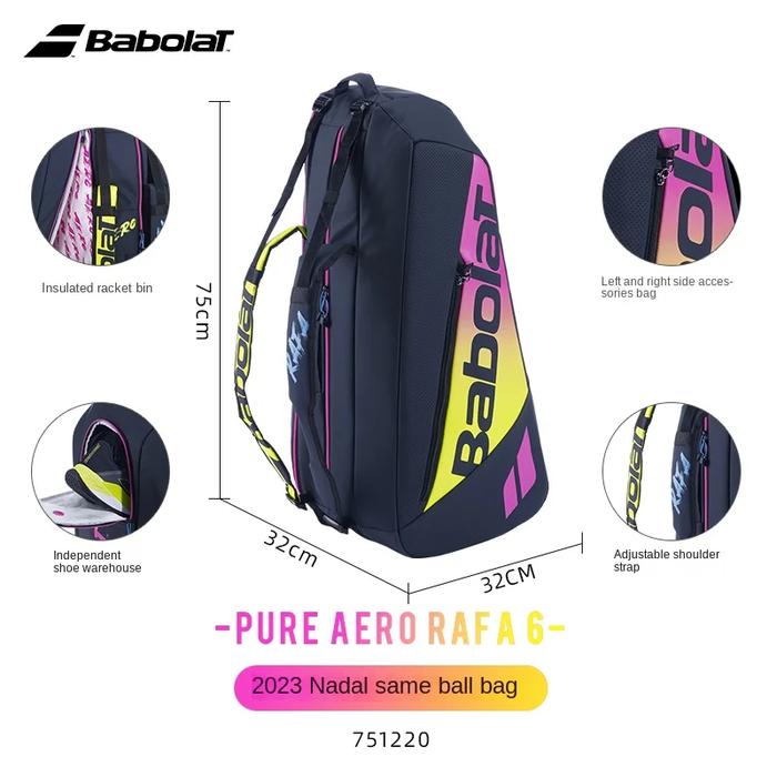 Gambar BABOLAT Tenis Bag Pure Aero Rafa 6-12R Nadal - Tas Raket Tennis Unisex - 6R dari Sport N Go undefined Tokopedia