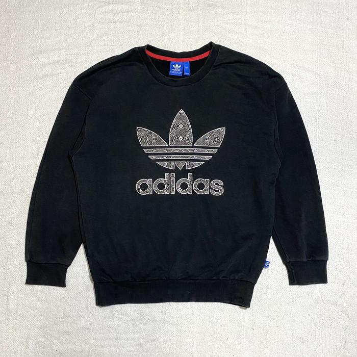Adidas Big Logo Sneak Skin Crewneck Sweatershirt