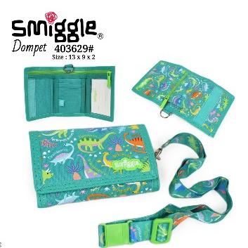Gambar Smiggle Wallet Lanyard/Dompet Anak Tali/Paw patrol, Uni, Astronot/Kado - dino green dari einstein toys shopp undefined Tokopedia