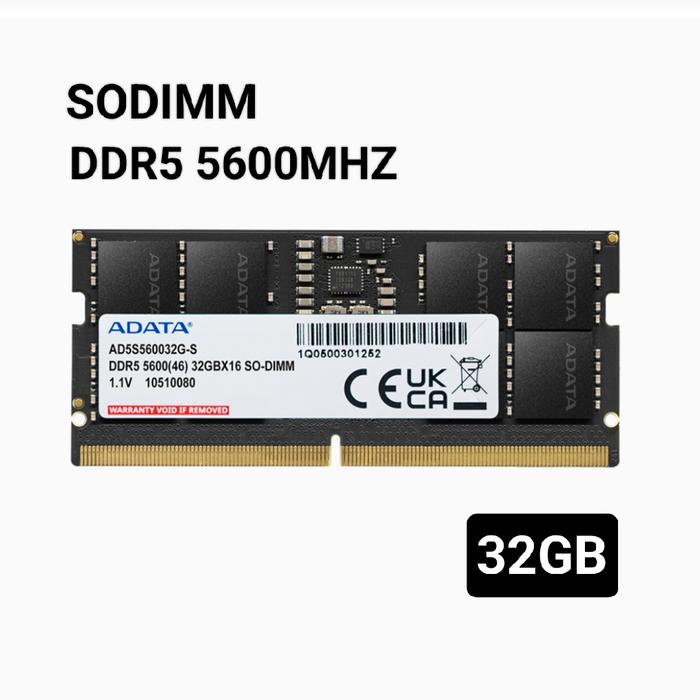 Gambar Ram Sodimm DDR5 5600MHZ 32GB ADATA Memory Laptop 32 GB DDR5 5600 MHZ dari ReztaNandi undefined Tokopedia