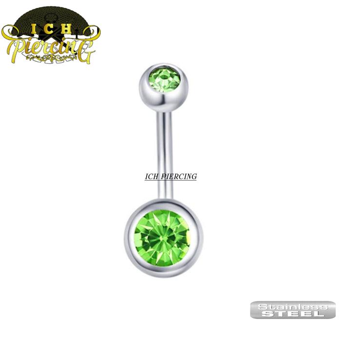 Gambar ICH PIERCING BELLY ANTING PUSER STAINILESS COLOR ZIRCON/ Anting pusar - Hijau dari ICH Aksesoris 193 undefined Tokopedia
