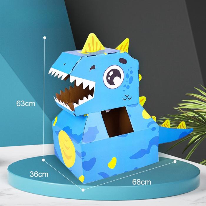 Gambar DIY Cardboard Costumes Animal Cosplay Mainan Kardus Outdoor Pantai - Biru dari Gula Jawa0601 undefined Tokopedia