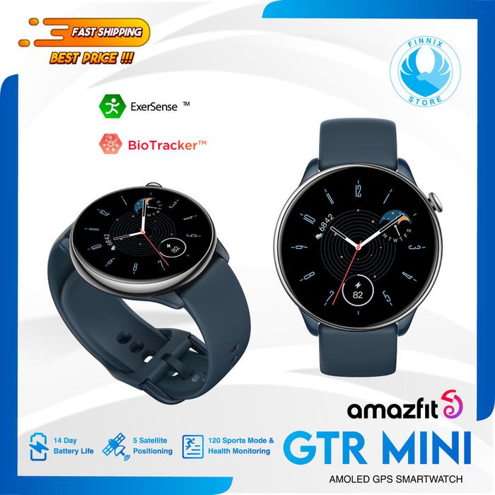 Gambar Amazfit GTR Mini Smartwatch GPS With 120+ Sports Modes Sleep Monitor - Blue dari Finnix Store undefined Tokopedia