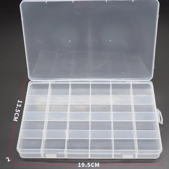 Gambar Kotak Penyimpanan Komponen IC SMD Sparepart Box 24 Slot Sekat - 24 Slot A dari Pi Toserba undefined Tokopedia