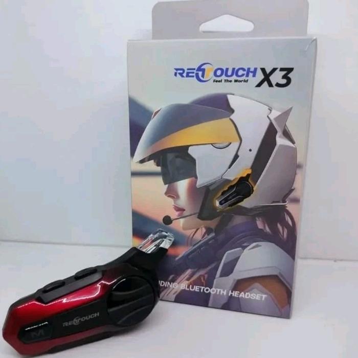 Gambar INTERCOM RETOUCH NEW X5 ORIGINAL | BLUETOOTH HELMET SPEAKER INTERPHONE - X3 dari Revalentine undefined Tokopedia