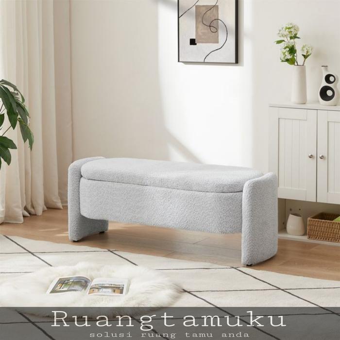 Gambar sofa bench, stool sofa bench, sofa bench storage depan kasur minimalis dari sofa minimalis modern undefined Tokopedia